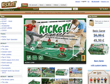 Tablet Screenshot of kicketshop.com